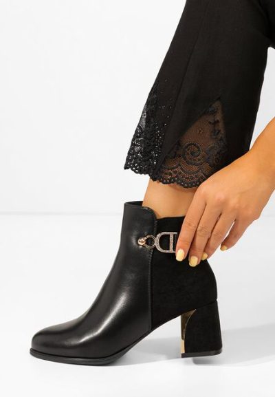 Botine elegante Felisia negre