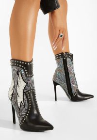 Botine elegante negre Ternisa