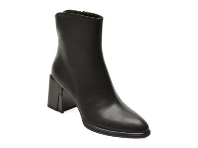 Botine FLAVIA PASSINI negre, 2437, din piele naturala