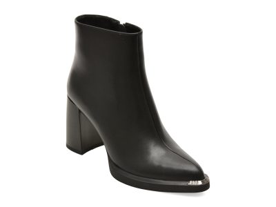 Botine FLAVIA PASSINI negre, AC5995, din piele naturala