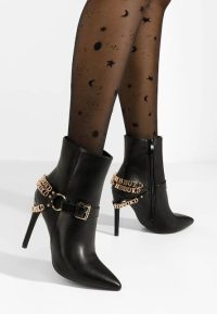 Botine stiletto Verena negre