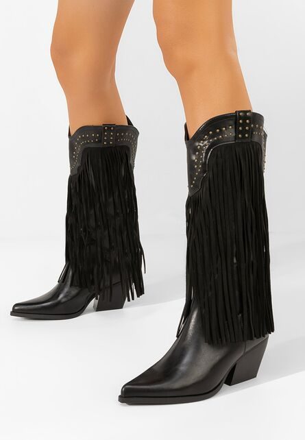 Cizme cowboy Cosira negre