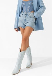 Cizme cowboy dama Albeva bleu