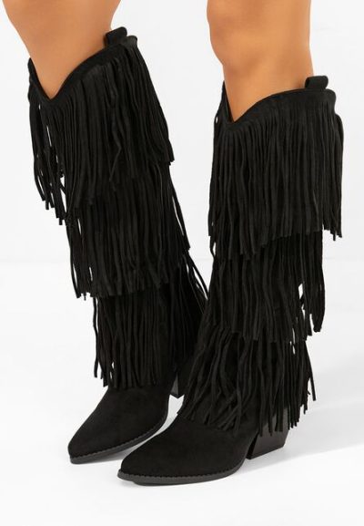 Cizme cowboy dama Rosila negre