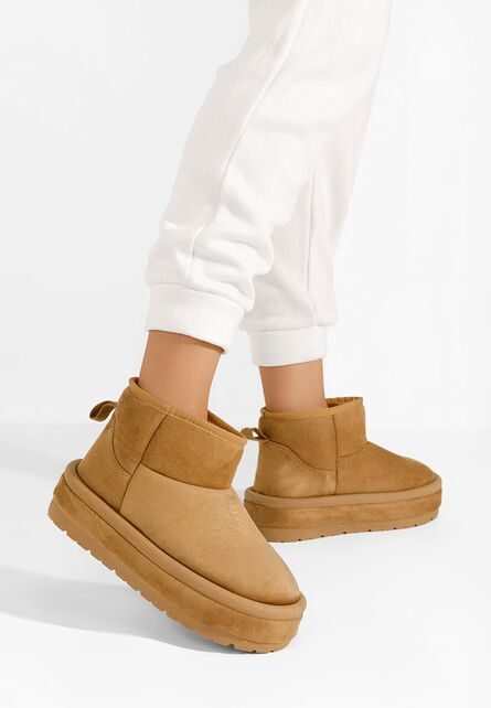 Cizme cu platformă Libby camel