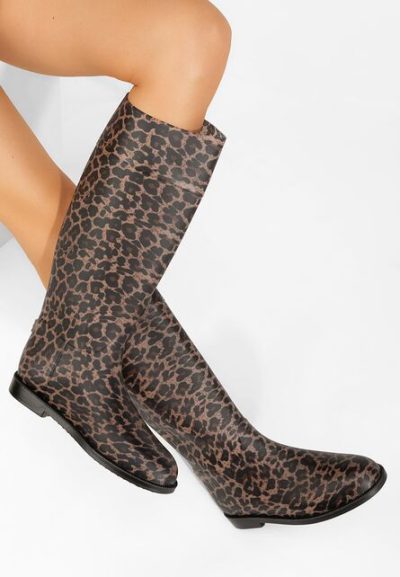 Cizme de cauciuc Angelena leopard