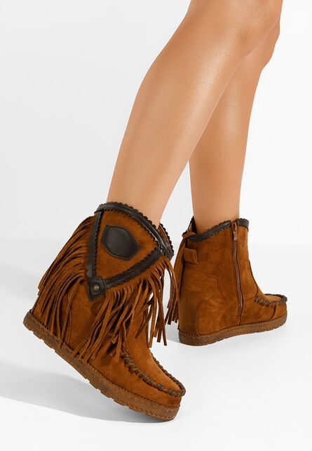 Cizme mocc Irya camel