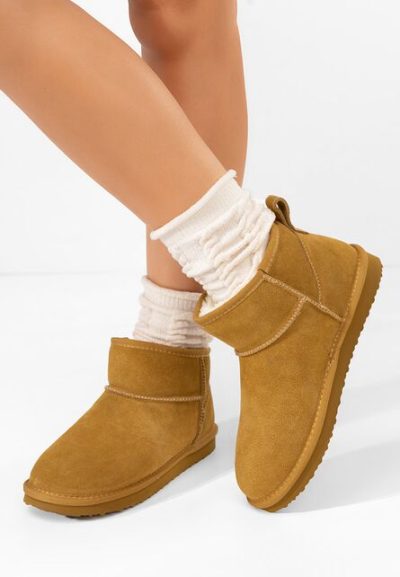 Cizme tip ugg Crisea V3 camel