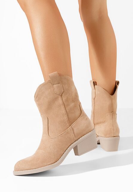 Cizme western dama Zaryna kaki