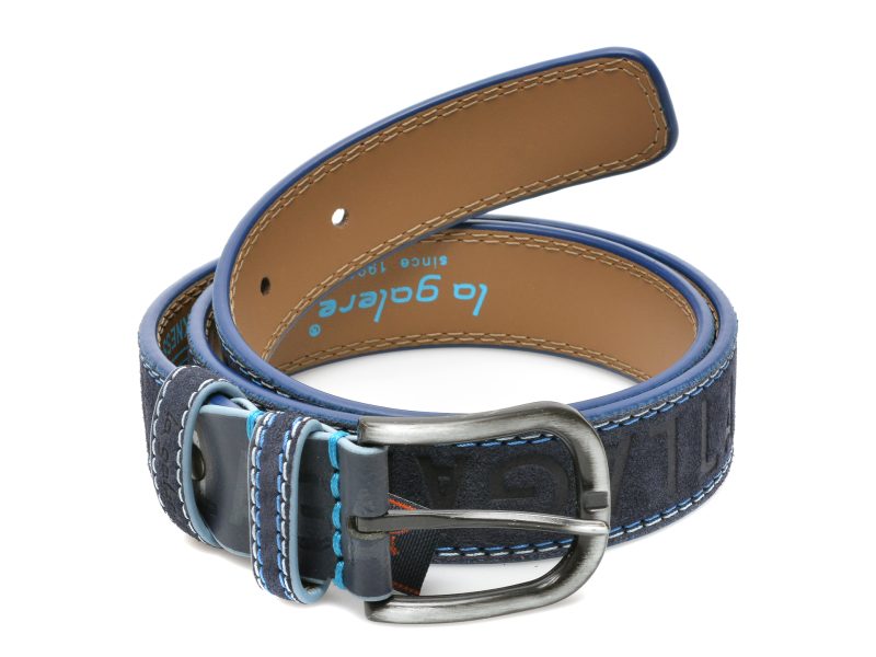 Curea LA GALERE bleumarin, 2971640, din piele intoarsa