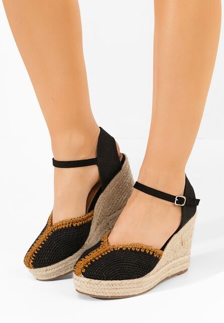 Espadrile cu platformă Marrilu negre