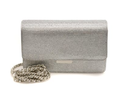 Geanta ALDO argintie, BLINGELLA 040, din piele ecologica