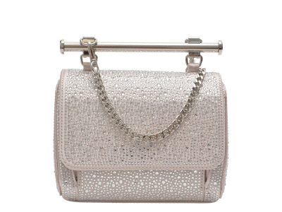 Geanta ALDO gri, BLINGCHIC 060, din material textil