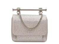 Geanta ALDO gri, BLINGCHIC 060, din material textil