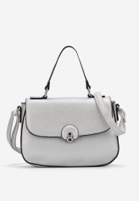 Geanta Crossbody Brenna argintie