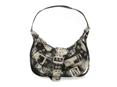 Geanta DESIGUAL neagra, SAXA19, din material textil