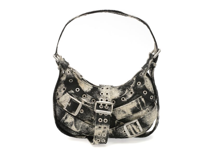 Geanta DESIGUAL neagra, SAXA19, din material textil