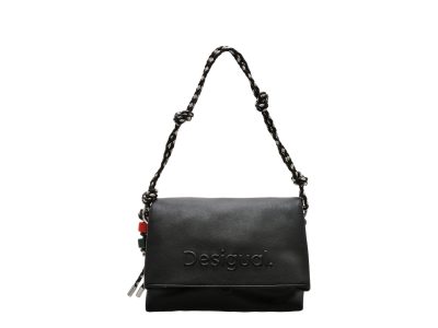Geanta DESIGUAL neagra, SAXP61, din piele ecologica