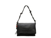 Geanta DESIGUAL neagra, SAXP61, din piele ecologica
