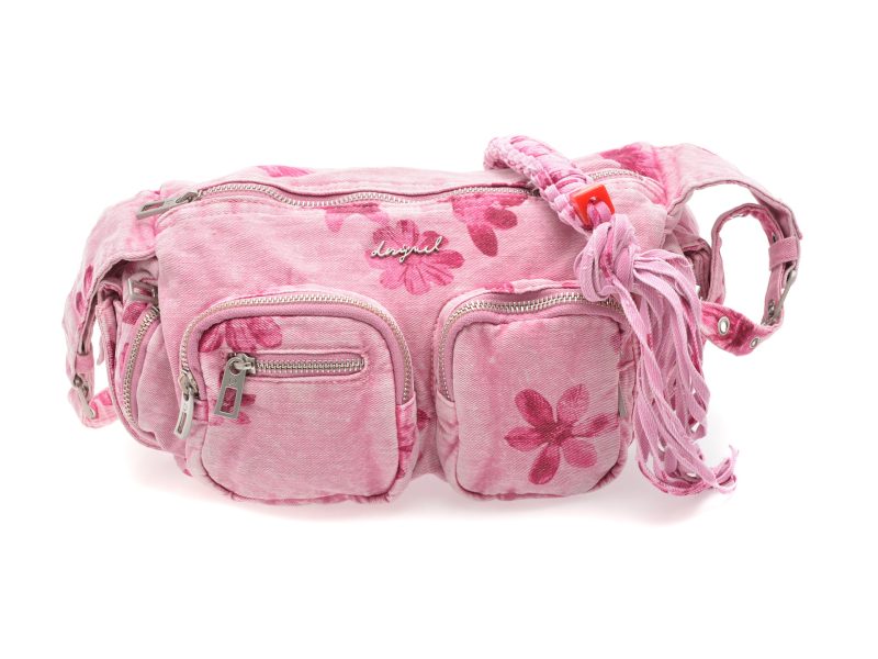Geanta DESIGUAL roz, SAXD30, din material textil