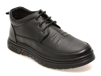 Ghete BITE THE BULLET negre, 86372, din piele naturala