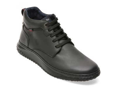 Ghete CALLAGHAN negre, 60803, din piele naturala