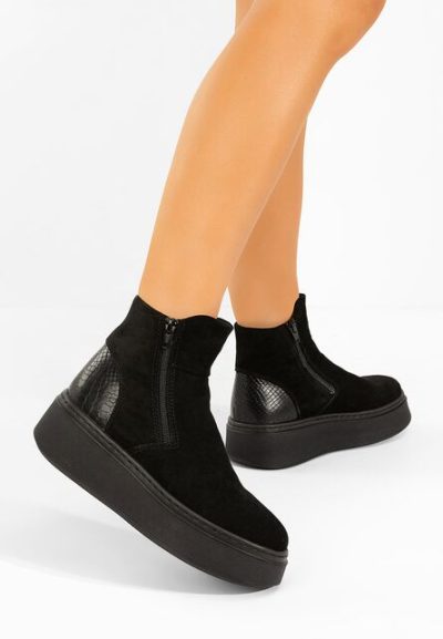 Ghete dama piele Andiora negre