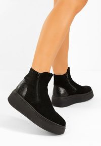 Ghete dama piele Andiora negre