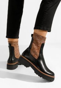 Ghete tip soseta Sabrea negre