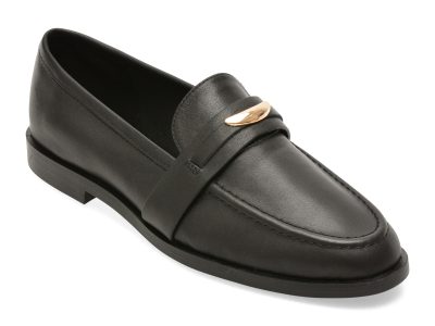 Mocasini ALDO negri, ELLYA 001, din piele naturala
