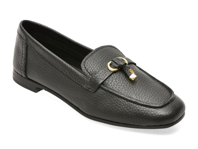 Mocasini ALDO negri, YBILIDE 007, din piele naturala