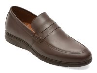 Mocasini BITE THE BULLET maro, RM121, din piele naturala