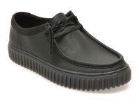 Mocasini CLARKS negri, TORHILL LO, din piele naturala