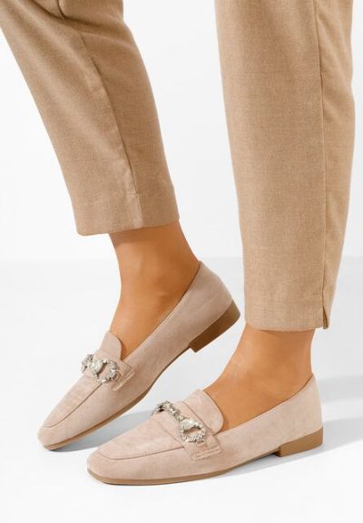 Mocasini dama eleganti Venea bej