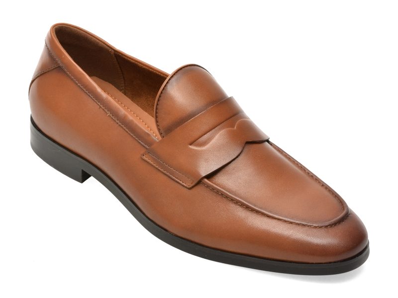 Mocasini eleganti ALDO maro, ELVIS 220, din piele naturala