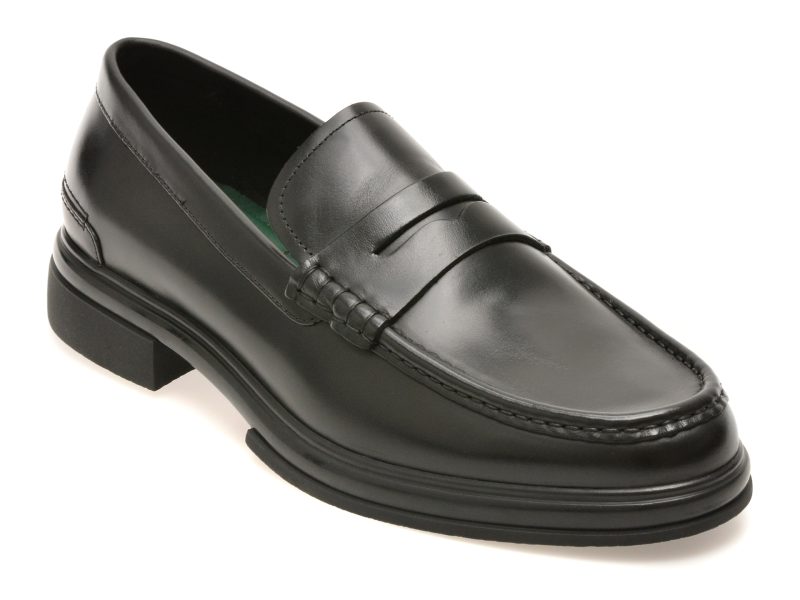 Mocasini eleganti ALDO negri, TUCKER 001, din piele naturala