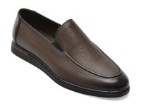 Mocasini eleganti CARIBU maro, 16262, din piele naturala
