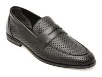 Mocasini eleganti OTTER negri, 25M125, din piele naturala