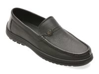 Mocasini EPICA negri, T26130, din piele naturala