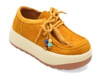 Mocasini GRYXX galbeni, 2527, din piele intoarsa