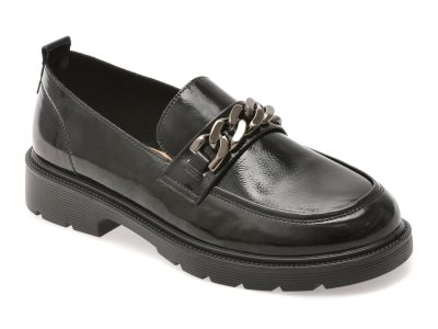 Mocasini GRYXX negri, 911, din piele naturala lacuita