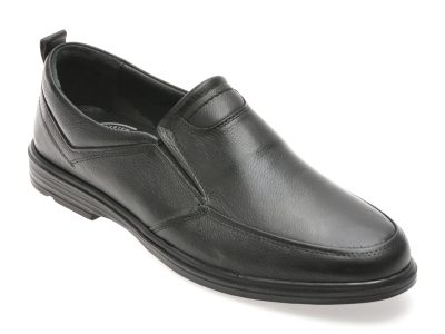 Mocasini SHOWMAN negri, SH8502, din piele naturala