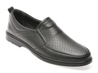 Mocasini SHOWMAN negri, SH8502L, din piele naturala