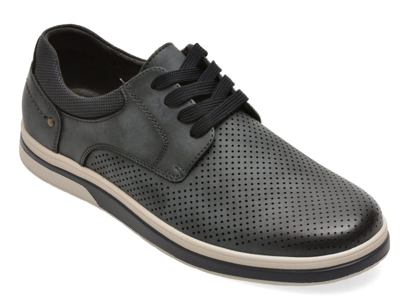 Pantofi BITE THE BULLET bleumarin, Q283, din piele naturala