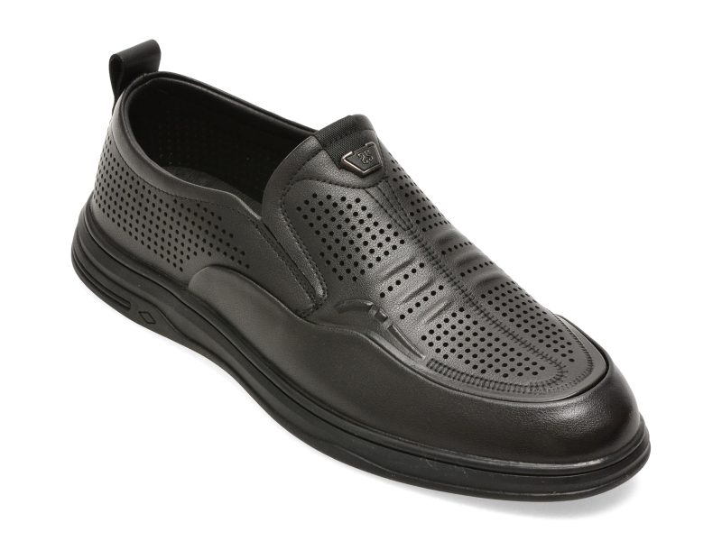 Pantofi BITE THE BULLET negri, 25L2103, din piele naturala