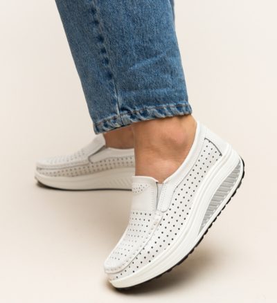 Pantofi Casual Bicaz Albi