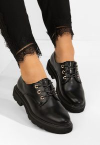 Pantofi casual dama Cliford negri