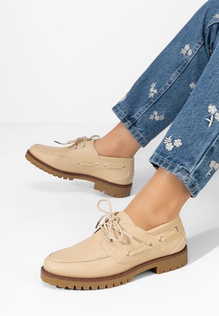 Pantofi casual dama Krystyna bej