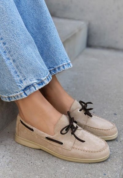 Pantofi casual dama Laelia bej
