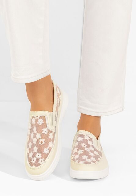 Pantofi casual damă Latyssa bej